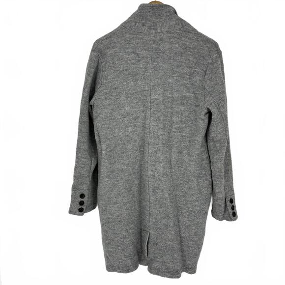 Rachel Zoe Women's Gray Wool Blend Button Front Sweater Coatigan - Picture 2 of 9